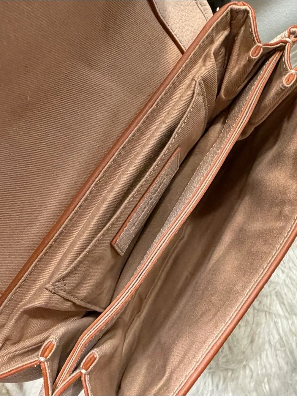 See by Chloe Plush Shearling Crossbody Bag - Cream